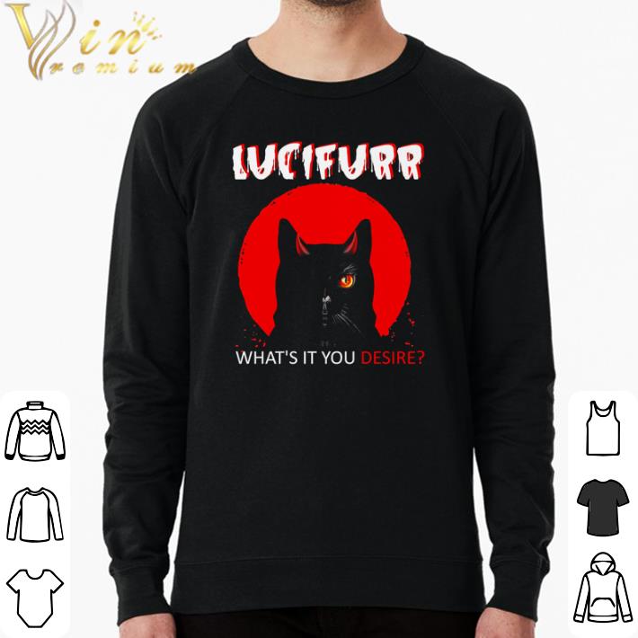 6783727b awesome cat lucifer what is it you desire shirt 4 - Awesome Cat Lucifer what is it you desire shirt