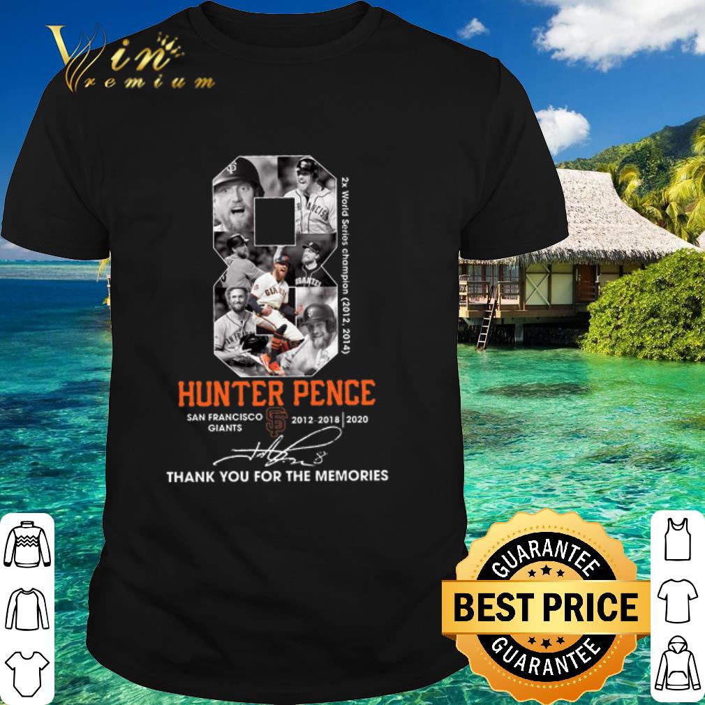 Hunter Pence san francisco giants 2012 2018 thank you for the memories shirt