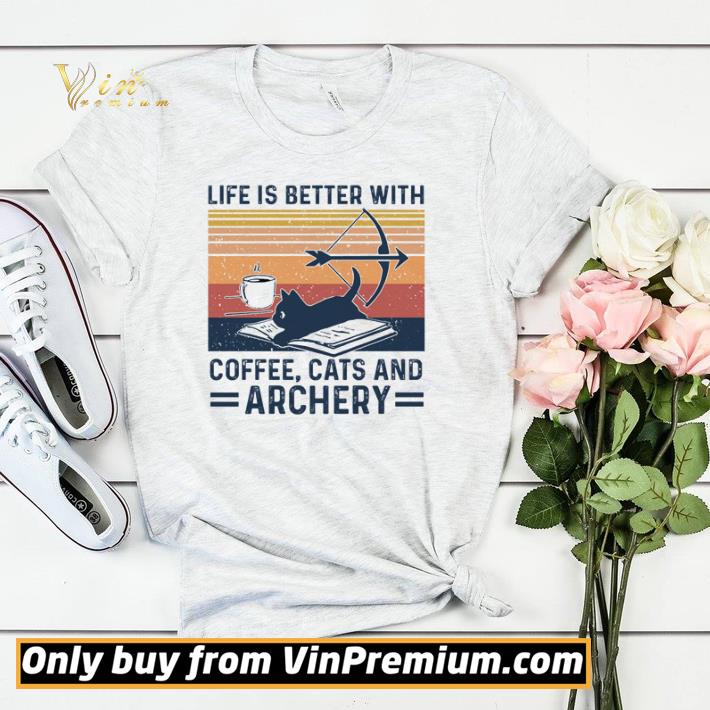 Original Life is better with coffee cats and archery vintage shirt 70f39d67 original life is better with coffee cats and archery vintage shirt 4 - Original Life is better with coffee cats and archery vintage shirt
