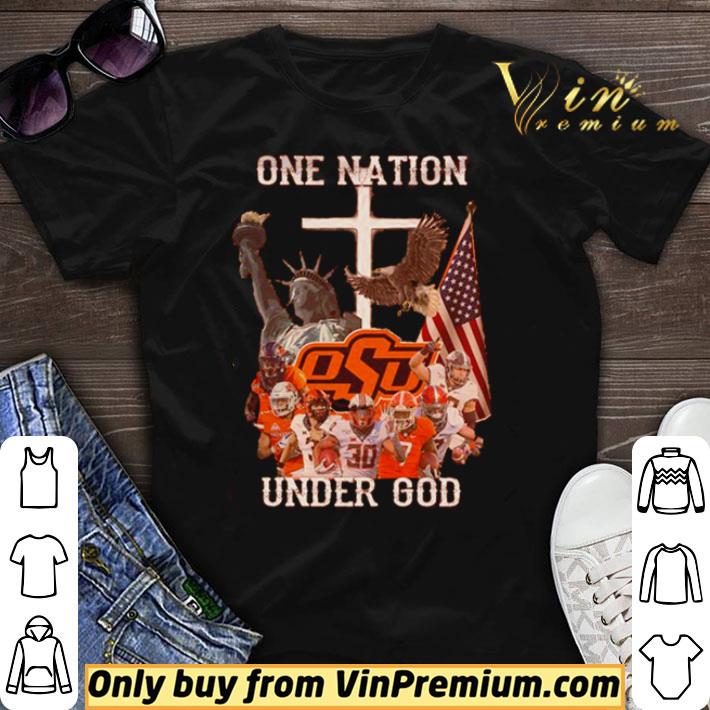 Official Oklahoma State University one nation under god shirt