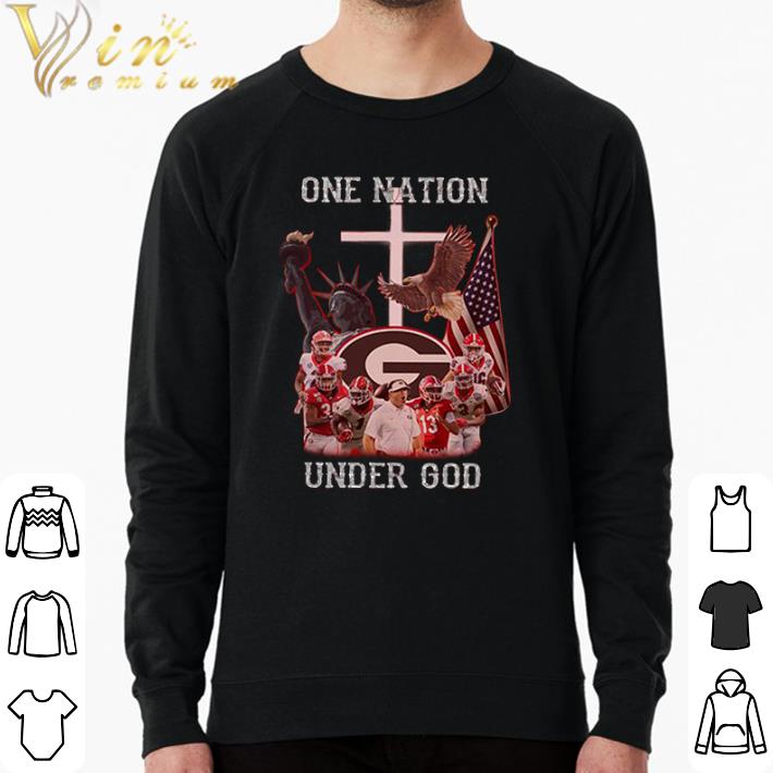 Top Georgia Bulldogs one nation under God American flag shirt aff74a96 top georgia bulldogs one nation under god american flag shirt 4 - Top Georgia Bulldogs one nation under God American flag shirt