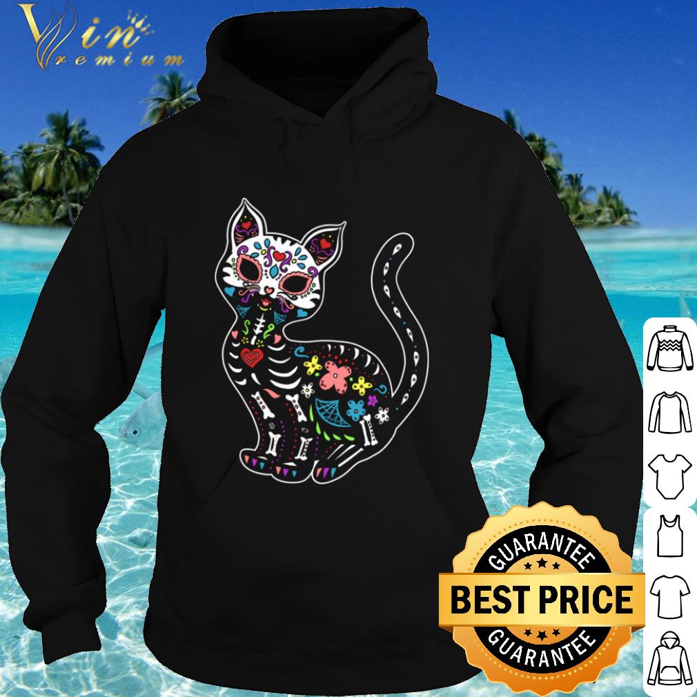 bf201144 official kitty cat sugar skull shirt 4 - Official Kitty Cat Sugar Skull shirt