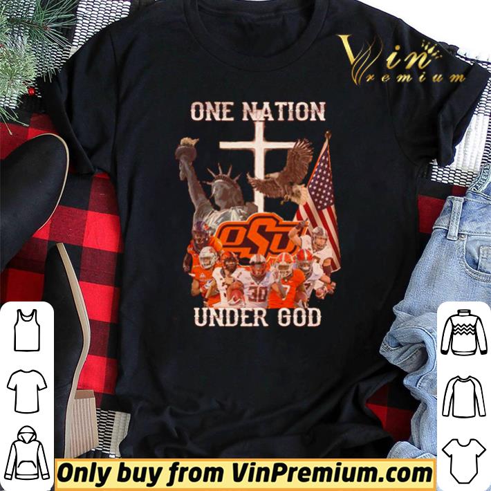 Official Oklahoma State University one nation under god shirt