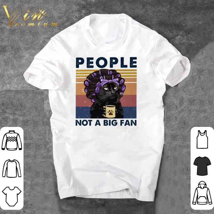Original All I need is tea and my cat it’s too peopley outside vintage shirt