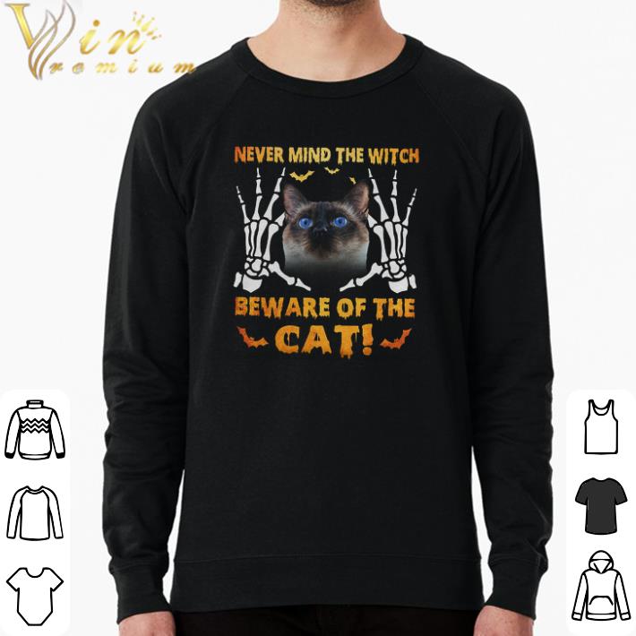 db7fc9b5 original hand skeleton never mind the witch beware of the cat shirt 4 - Original Hand Skeleton Never Mind The Witch Beware Of The Cat shirt