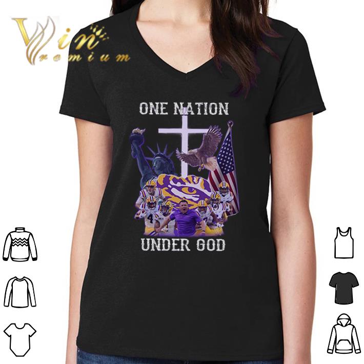 Funny LSU Tigers one nation under god shirt Funny LSU Tigers one nation under god shirt