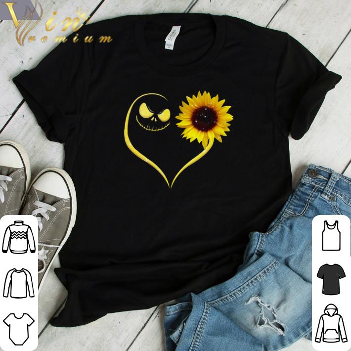 Hot Jack Skellington Heart Sunflower shirt