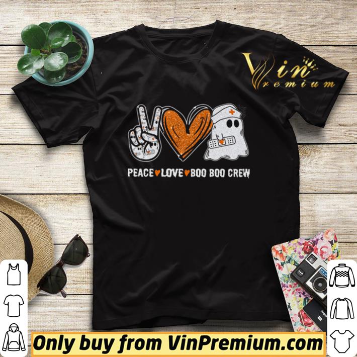 fc195954 funny peace love boo boo crew ghost nurse halloween shirt 4 - Funny Peace Love Boo Boo Crew Ghost Nurse Halloween shirt