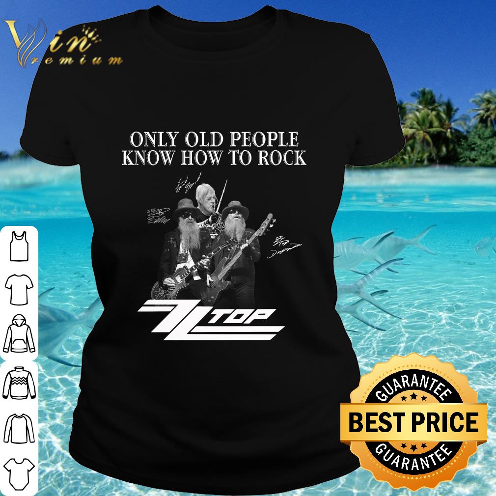 Official Band zz top only old people know how to rock shirt