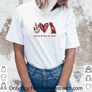 Original Peace Love Cocks Glitter shirt 2