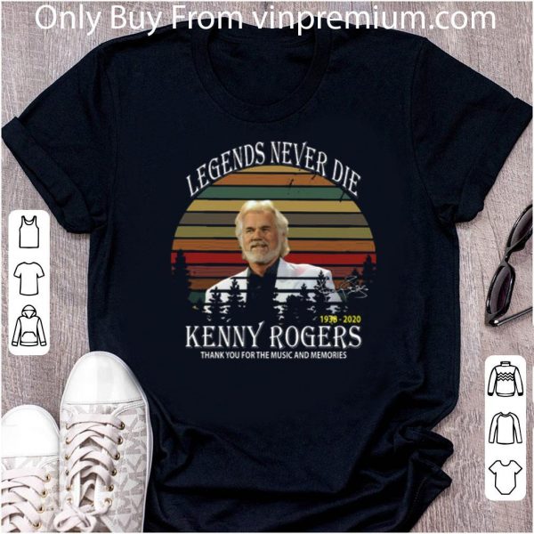 Premium Legend Never Die Kenny Rogers 1938 2020 Vintage shirt