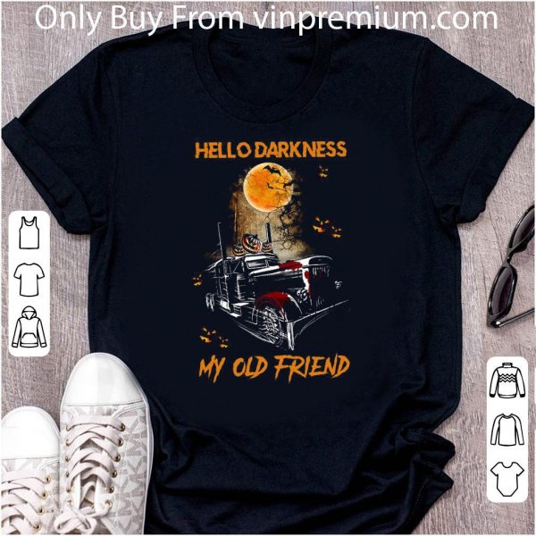 Original Truck Hello Darkness My Old Friend Halloween shirt