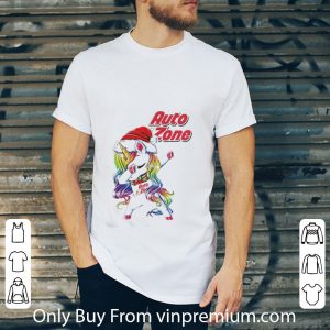 Awesome Christmas Dabbing Unicorn Girl Auto Zone Logo shirt