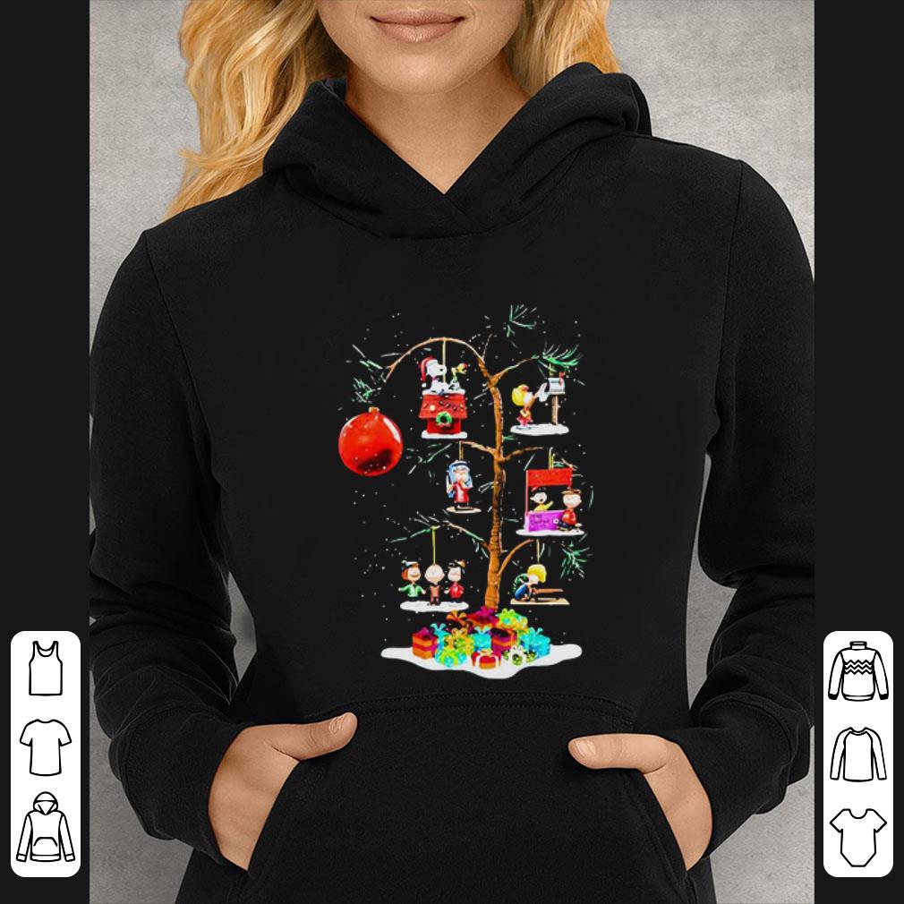 6ffe224a nice snoopy and woodstock around christmas tree shirt 4 - Nice Snoopy And Woodstock Around Christmas Tree shirt