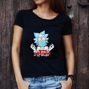Awesome Rick Sanchez Mask 6ft Back Or 6ft Under Coronavirus shirt