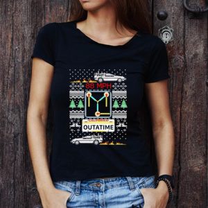 Awesome Back To The Future Movie Californie Outatime Merry Christmas Ugly shirt