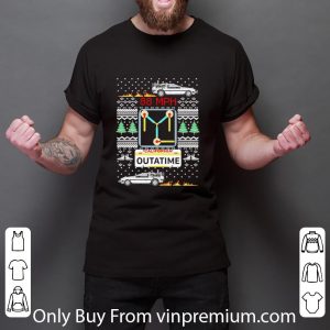 Awesome Back To The Future Movie Californie Outatime Merry Christmas Ugly shirt 2