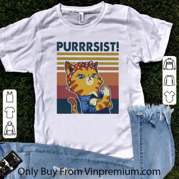 Awesome Vintage Strong Cat Purrrsist shirt