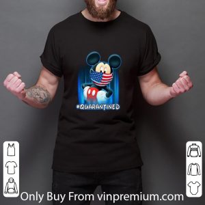 Hot Mickey Mouse Face Mask American Flag Quarantined shirt 2