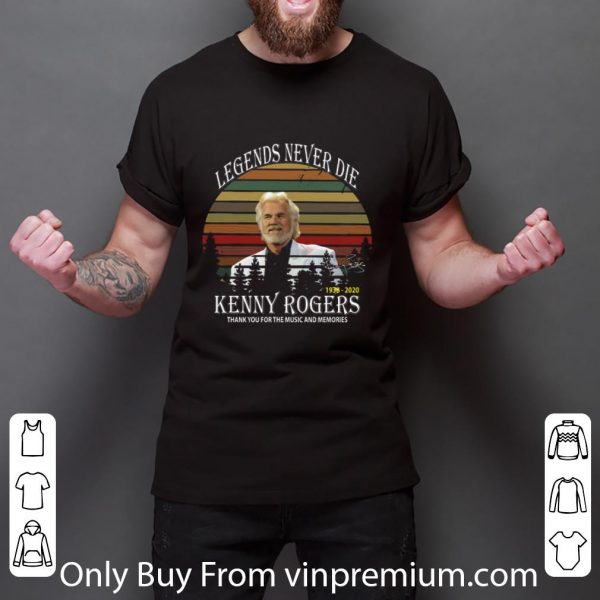 Premium Legend Never Die Kenny Rogers 1938 2020 Vintage shirt