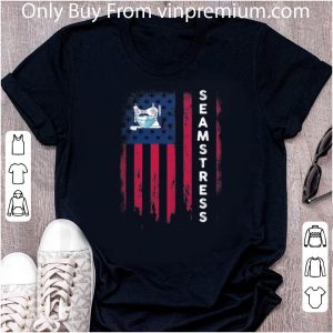 Official Sew Mask American Flag Seamstress shirt 1