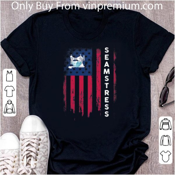Official Sew Mask American Flag Seamstress shirt
