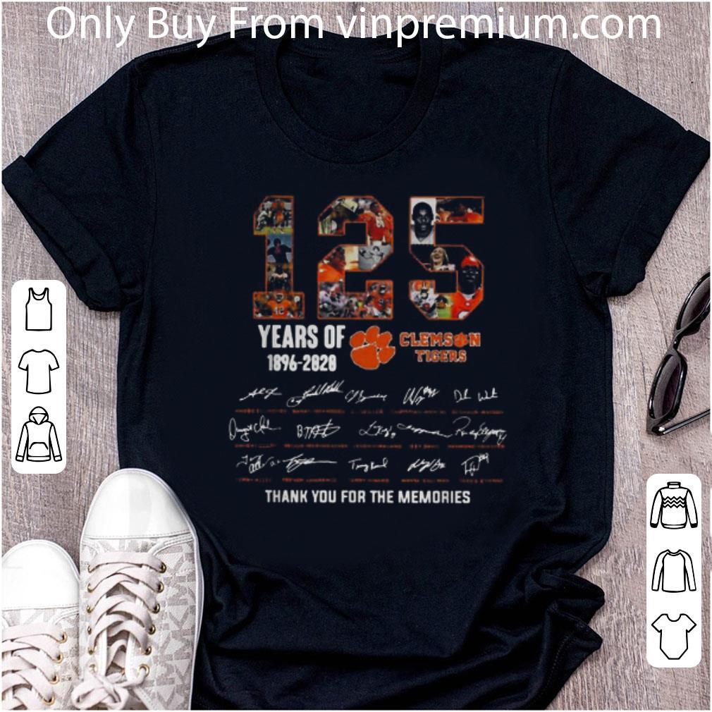 Great 125 Years Of 1896 2020 Clemson Tigers Signature shirt