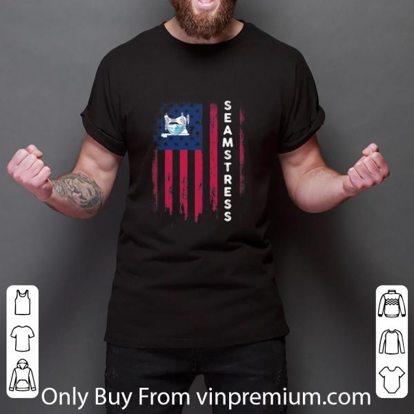 Official Sew Mask American Flag Seamstress shirt