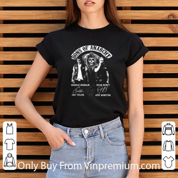 Nice Sons Of Anarchy Characters Signatures shirt