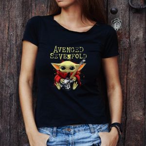 Awesome Baby Yoda Hug Guitar Avenged Sevenfold Band shirt