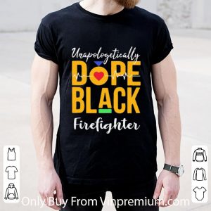 Premium Unapologetically Dope Black Lives Matter Firefighter Heartbeat shirt 1