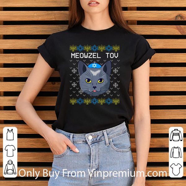 Official Meowzel Tov Hanukkah Sweater Cat Ugly Christmas shirt