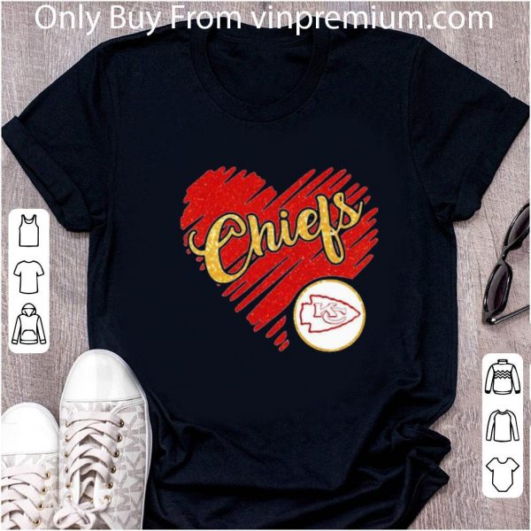 Great Kansas City Chiefs Logo Heart Diamond shirt