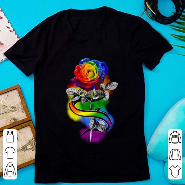 Original Lgbt Rose Flower Love Is Love shirt