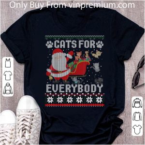Great Cats For Everybody Christmas Ugly Sweater shirt 1