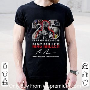 Great 26 Year Of 1992-2018 Mac Miller Signature shirt