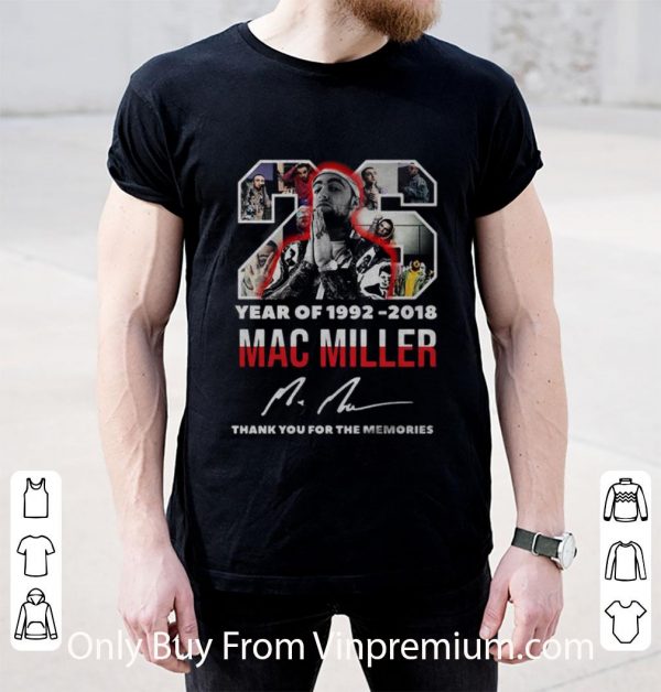 Great 26 Year Of 1992-2018 Mac Miller Signature shirt