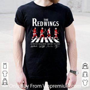 Hot The Detroit Red Wings hockey team Abbey Road signatures shirt 1
