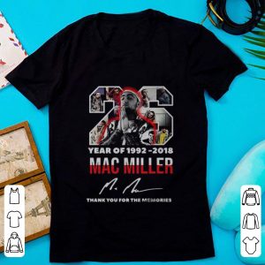 Great 26 Year Of 1992-2018 Mac Miller Signature shirt