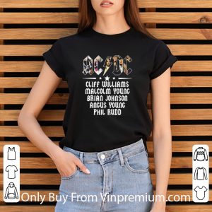 Original Acdc Band Cliff Williams Malcolm Young Brian Johnson Angus Young shirt 2