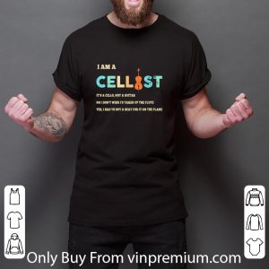 Awesome Vintage I Am A Cellist It's A Cello Not A Guitar shirt 2