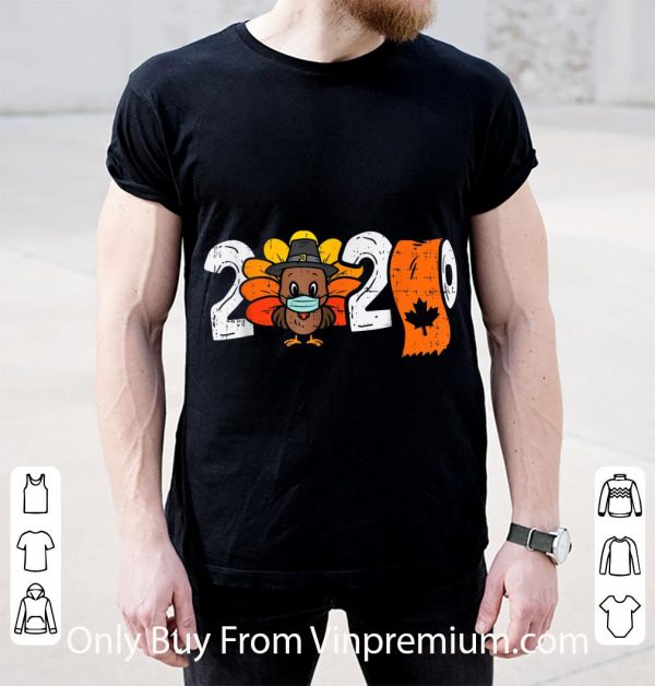 Hot 2020 Toilet Paper Turkey Mask Thanksgiving Quarantine shirt