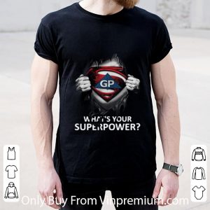 Premium Gp Logo Insides Me Superman What’s Your Superpower shirt 1