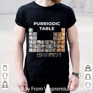 Official Cat Novelty Purriodic Table shirt 1
