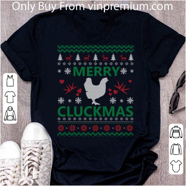 Top Merry Cluckmas Ugly Christmas shirt