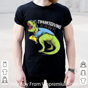 Official Autumn Thanksgiving Fall Season T Rex shirt 1
