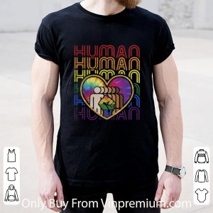 Hot Human Black Lives Matter Heart Lgbt Skin Colors shirt 1