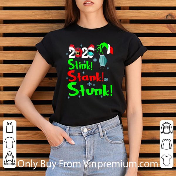 Official Stink Stank Stunk Grinch Holiday Christmas shirt