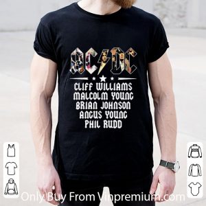 Original Acdc Band Cliff Williams Malcolm Young Brian Johnson Angus Young shirt 1