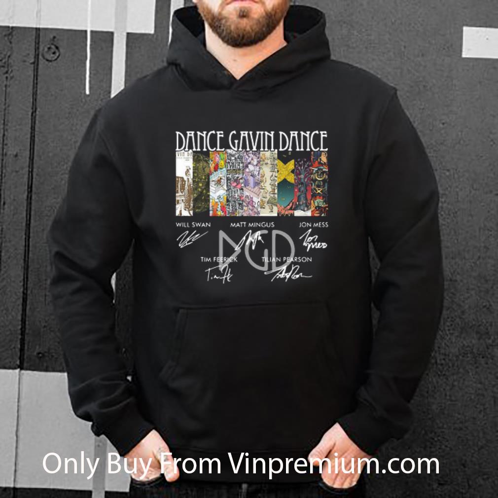 6f28257c original dance gavin dance will swan matt mingus jon mess signatures shirt 4 - Original Dance Gavin Dance Will Swan Matt Mingus Jon Mess Signatures shirt